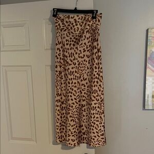 Free People Animal Print Skirt